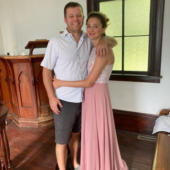 Azazie Kate (size A8, size 4-6) Dusty Rose - Picture 3 of 8